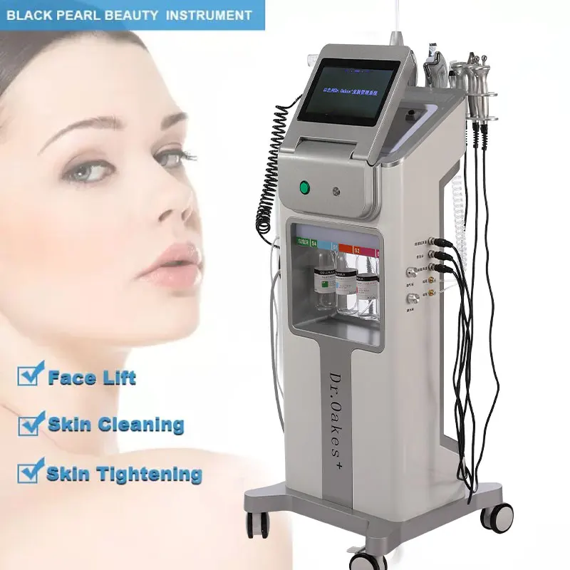 Multifunctional 10in 1 Facial Diamond Dermabrasion Lifting Anti Wrinkle  Skin Care Tightening Aqua Peeling Face Cleansing In Spa