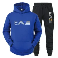 Ensemble de vêtements de sport pour hommes, ensemble deux pièces + pantalon à la mode et décontracté, automne et hiver 5