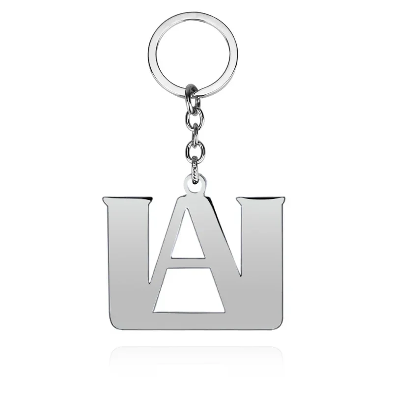 Fashion Simple Silver Color A Logo Letter Stainless Steel Pendant Necklace My This Hero Academia Jewelry Gifts 5