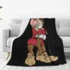 Grumpy Snow White And The Seven Dwarfs Blanket Flannel Portable Sofa Throw Blankets For Couch Bedding Outdoor Throws Bedspread 2