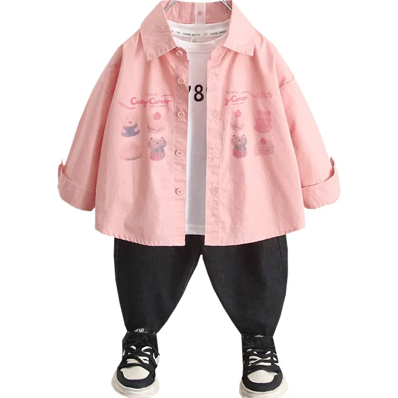 Thin Long Sleeve Children's Shirt Spring Autumn Style Baby Boy Clothes New Hot Sale Of The Season Korean System Spring Summer Fa