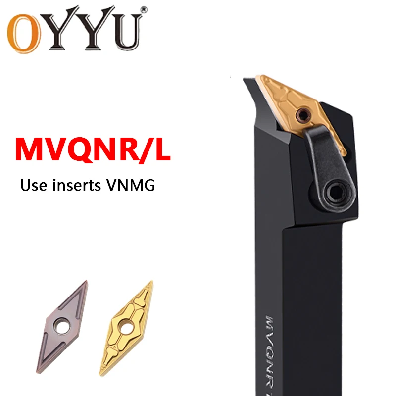 

OYYU MVQNR1616 MVQNR2020 MVQNR 1616 2020 2525 MVQNL MVQNR2525 CNC External Turning Tool Holder Lathe Cutter Use VNMG Inserts