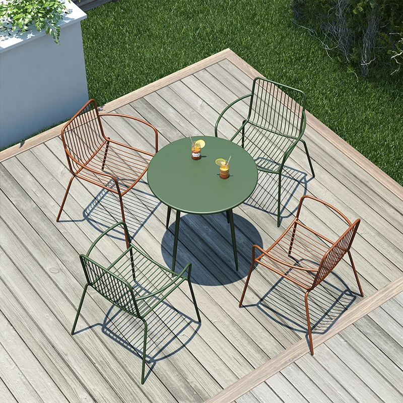 

Metal Round Coffee Table Dining Iron Circle Living Room Modern Tables Nordic Minimalist Basses Muebles Garden Furniture Sets