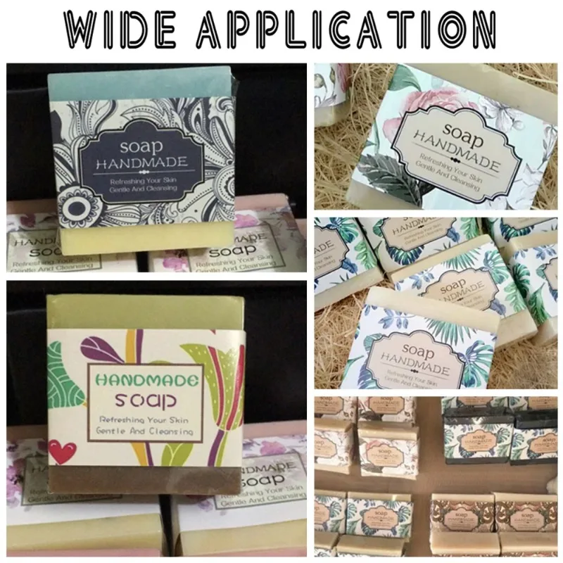 9 Styles Flower Wrap Tape 90pcs Handmade Soap Wrapper Vintage Floral Soap  Labels for Homemade Soaps Packaging Soap Business