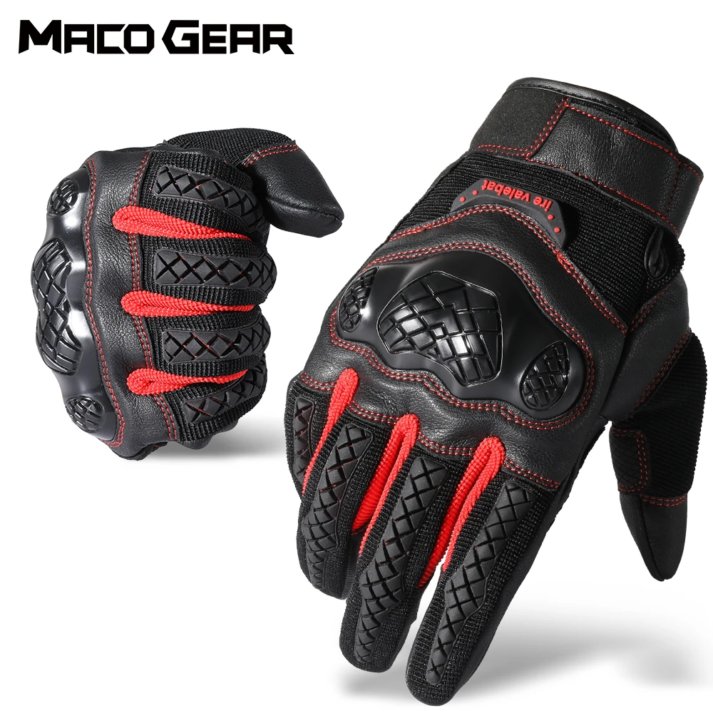 

Tactical Cycling Men Gloves Motorcycle Bike Bicycle Sports Shockproof Climbing Hunting Mountain Bike Full Finger Leather Gloves