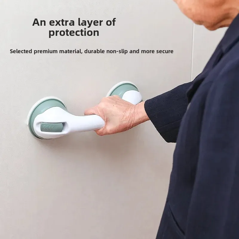 Bathroom Handrails Toilet Suction Cup No Drilling Required Elderly Child Safety Rail Installed On Bath Tub shower grab bars