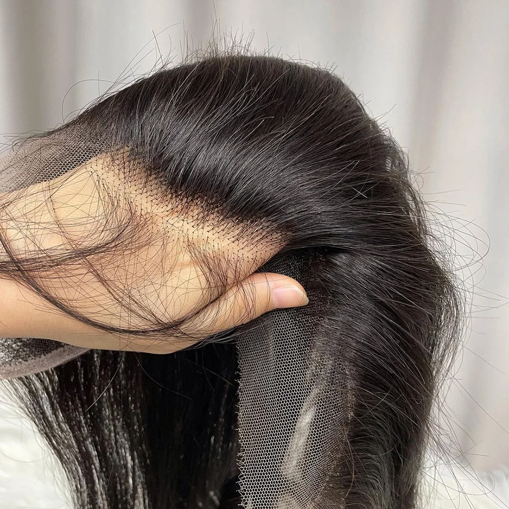 Frontal 13x4 HD Lace Only Invisible Transparent Lace Melt Skins Straight 13x4 Frontal Human Hair Remy Pre Plucked human hair lace product human hair frontal