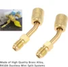 2pcs R410A Adapter 5/16" SAE Female Quick Couplers to 1/4" SAE Male Flare with Thimble Mini Split System 3