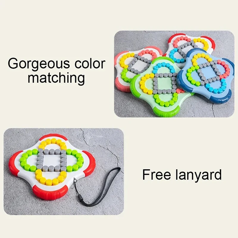 Montessori Rotating Magical Bean Cube Fingertip Toy Children Mind Brain Teaser Game Spinners Stress Relief Toys Boy Girl Gift