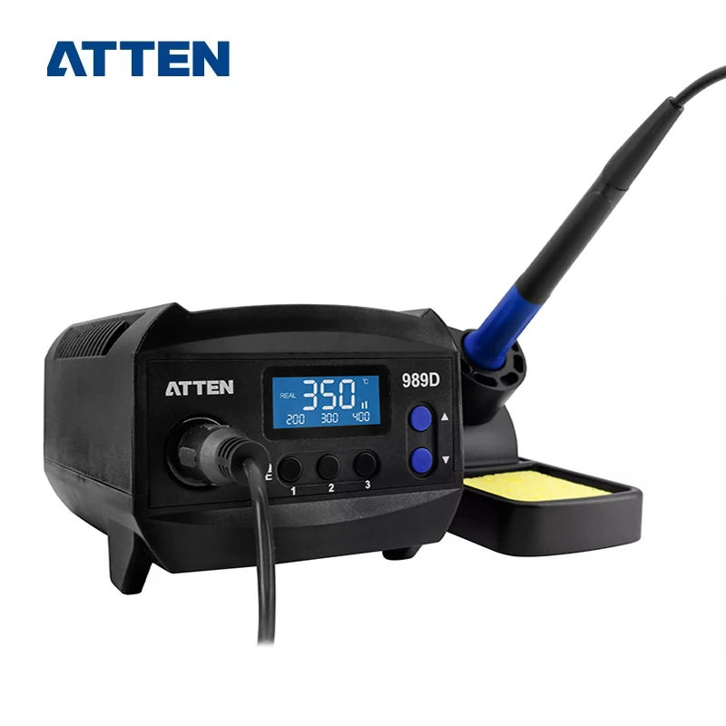 ATTEN AT-989D bezołowiowa cyfrowa stacja lutownicza ESD 65W