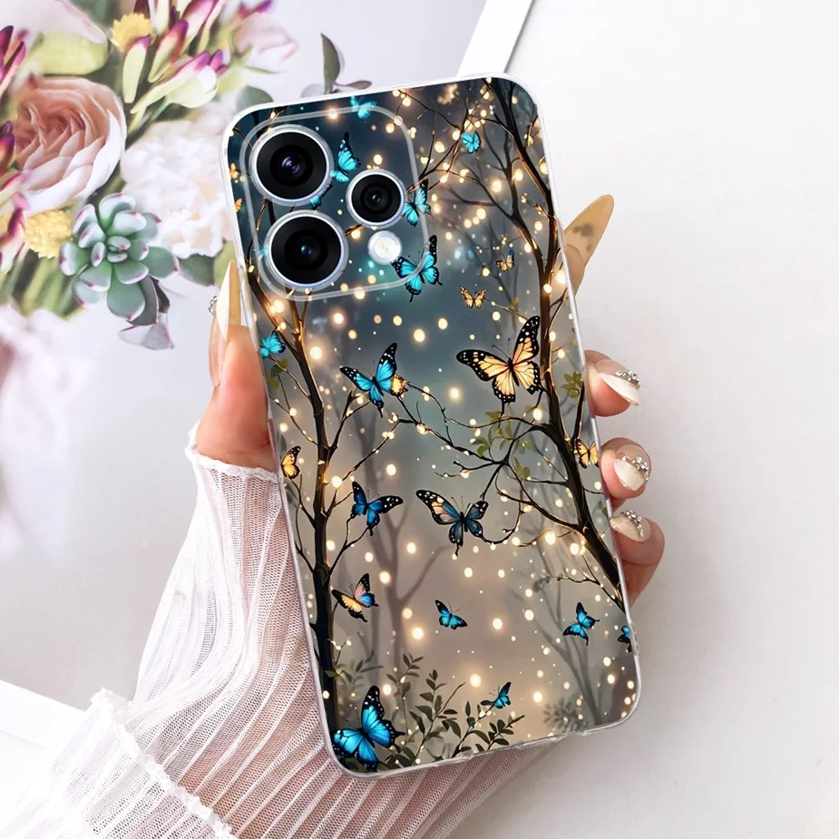 Colorful Flowers Painted Soft Slim Phone Case