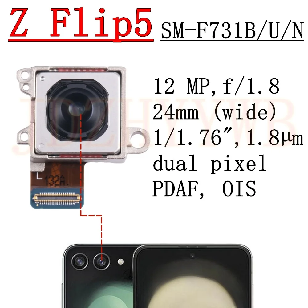 Dual Front and Rear Camera Module with Flex Cable