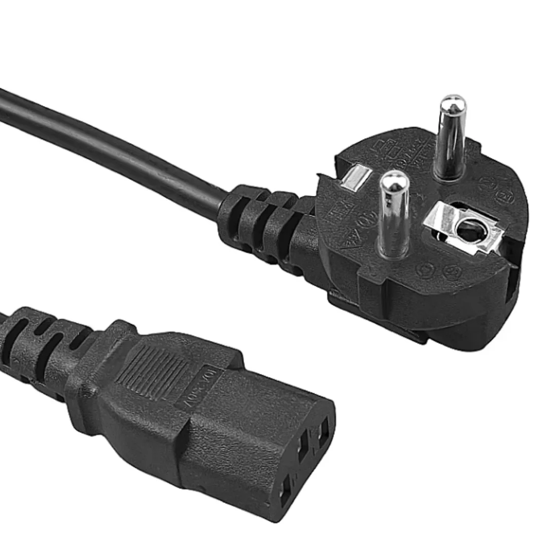 Universal Power Cord Cable, 1.5m, 3 Pin, 250V, Black