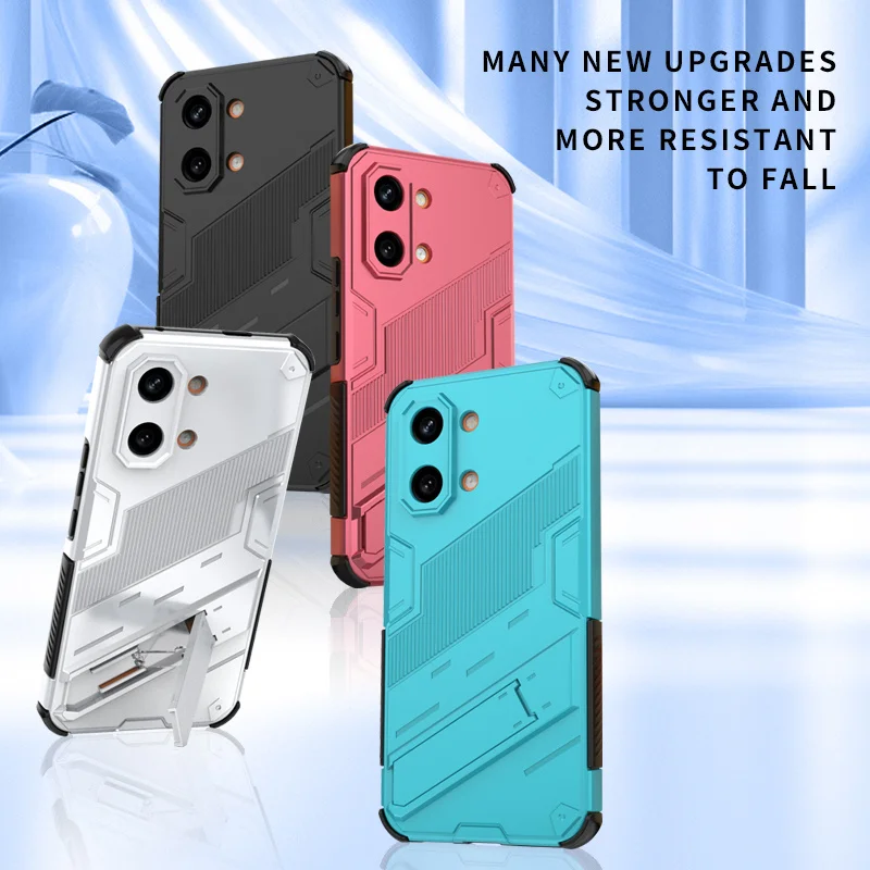 Armor Shockproof Phone Case with Magnetic Holder Stand and Back Cover
