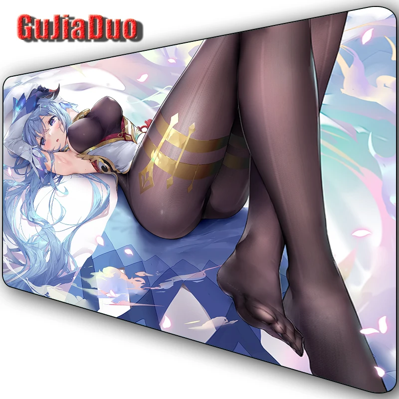 

Genshin Impact Sexy Anime Large Mouse Pad Laptop Gamer Table Desk Mat Gaming Room Accessories Kawaii XXL Non-slip Comic Mousepad