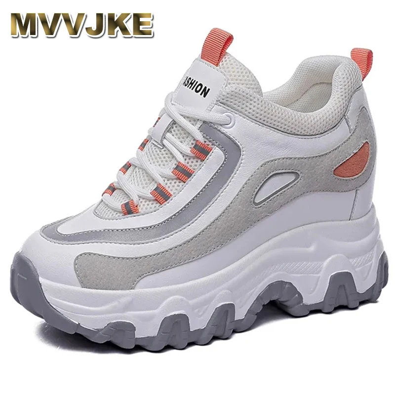 

Spring Autumn Mixed Color Shoes Women Platform Casual Sneakers Breathable Sport Shoes Ladies Height Increasing Sneaker C0017