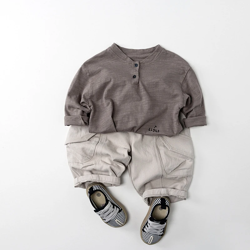 Cotton Kids Undershirts for Autumn