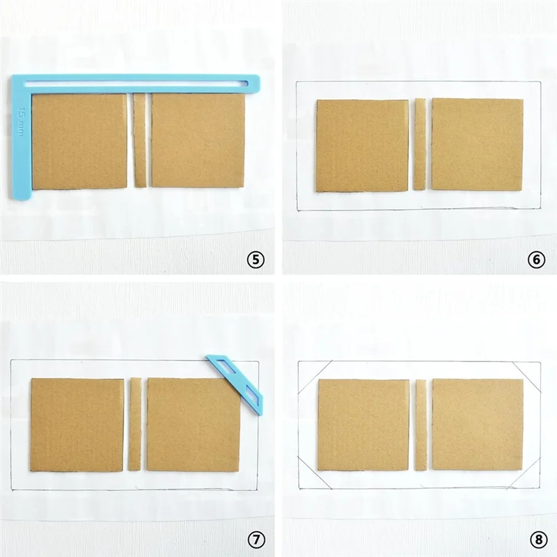 Hot Sale-Scrapbooking Tool Kit 6Pcs Bookbinding For Starter- Easy To Use Great Stencils, Cutter Guide Can Be Turned Into A Noteb - 4