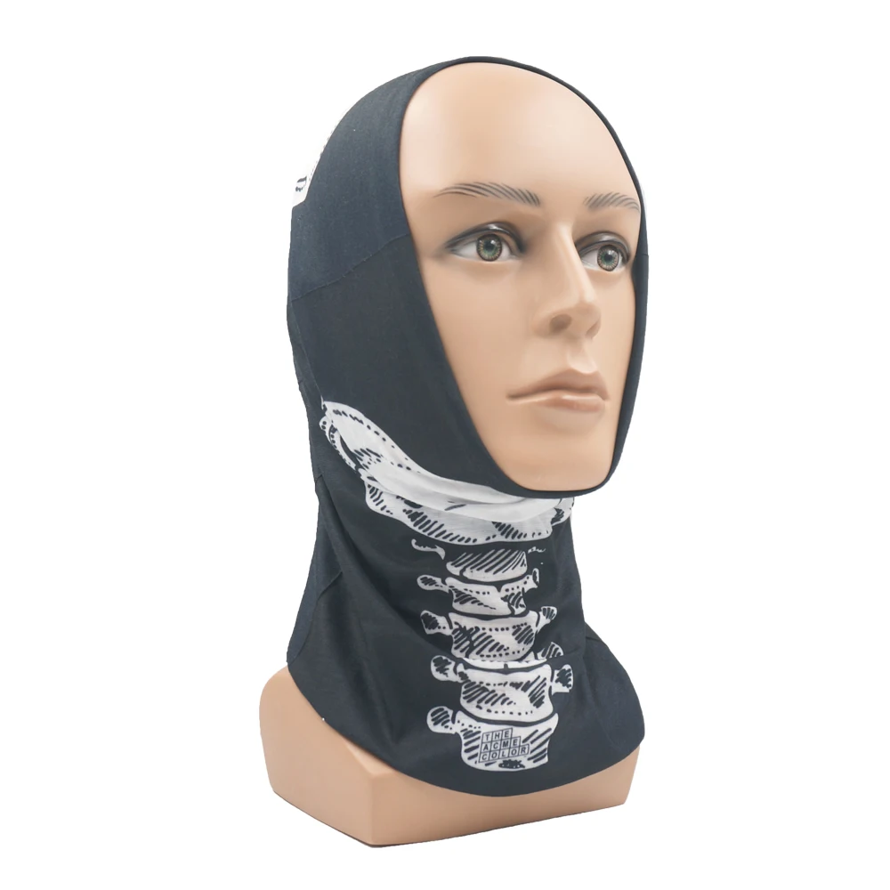 Skull Pattern Seamless Breathable Neck Warmer Gaiter Men Cycling Bandana Women Running Hiking Tube Scarf Sunshield Face Mask