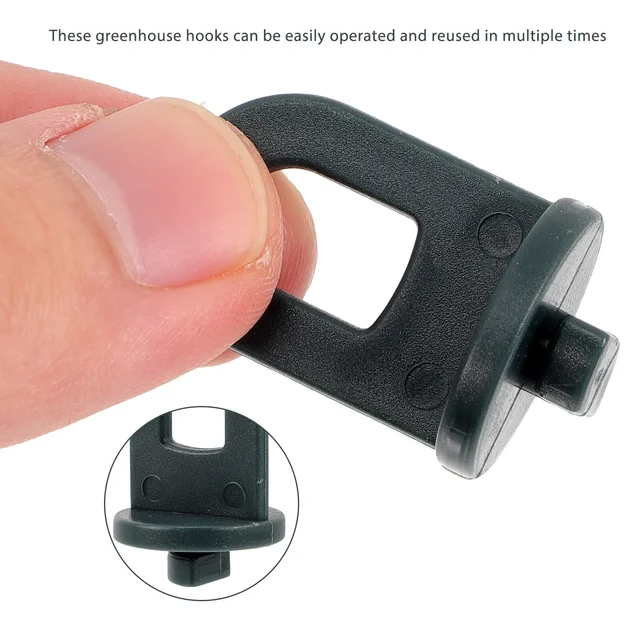 50 Db Üvegházhatású Klipek Horgok Rögzítve Virág Műanyag Edény Függő Edények Csatlakozóját - Image 3