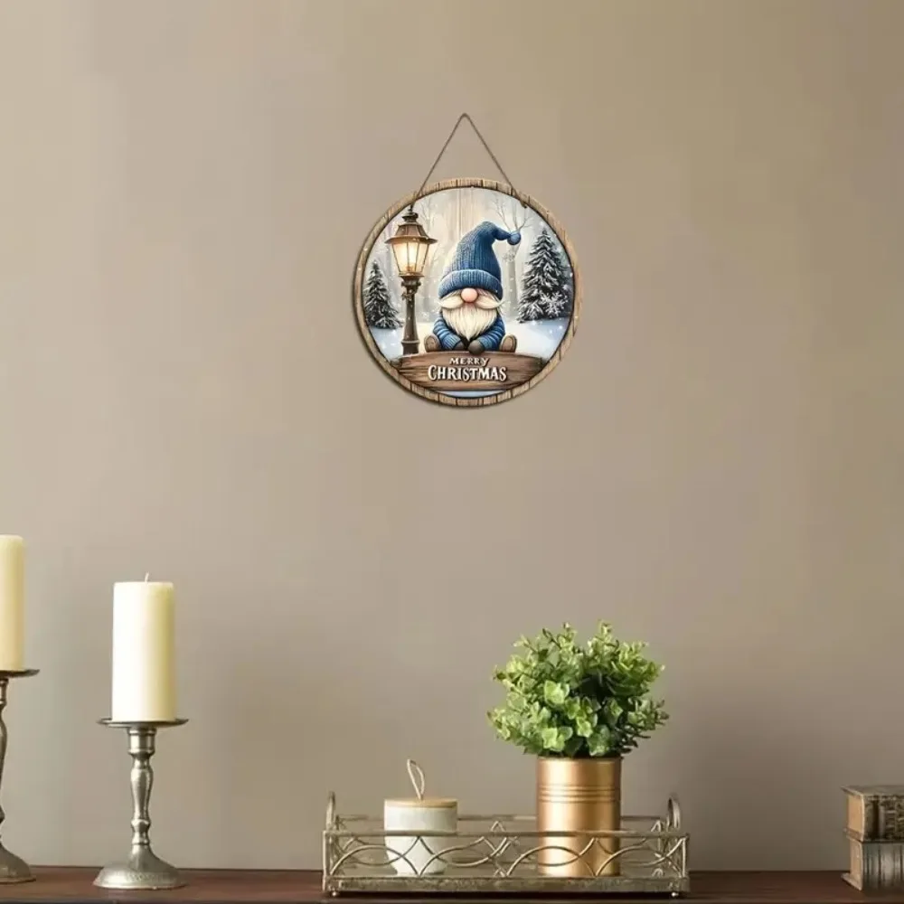 Christmas Gnome Wooden Sign 4