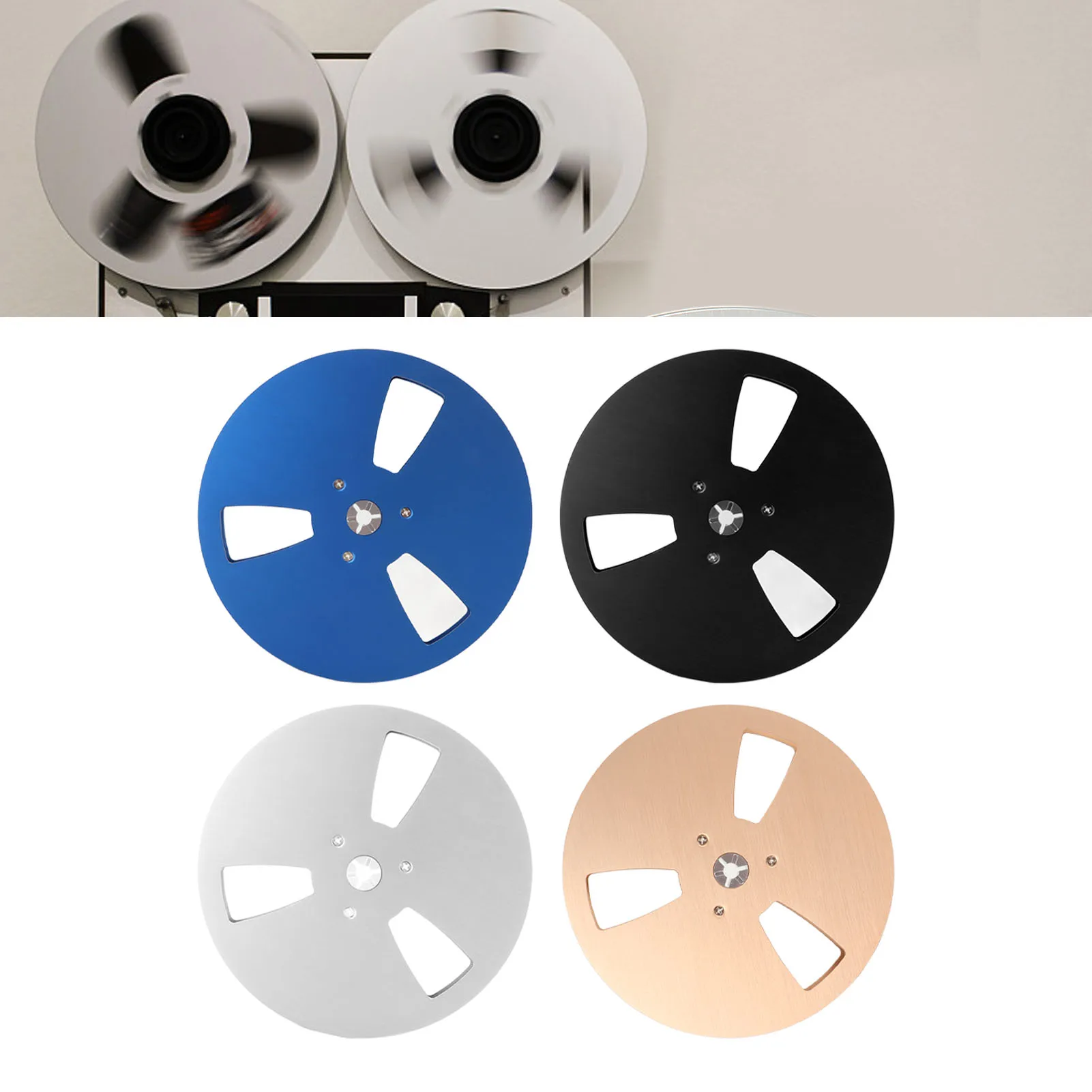 High-Quality 1/4 7 Inch Empty Tape Reel for Recording-Durable Wind  Resistance Aluminum Alloy Sound Takeup Reel