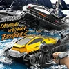 Amphibious 2 To 1 All-terrain Crawler Tracked Tank RC Car 2.4G Powerful Power Waterproof Remote Control Toy Car Armored Vehicle 1