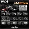 BNDS New 1/64 Metal Modified Parts Small Scale Exhaust Pipe Muffler Racing Style Pedal Set For Model Car Racing Vehicle Toy 3