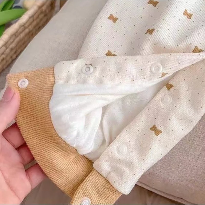 Autumn Baby Girls Double Layer Jumpsuit Romper