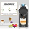 KOTLIE 5in1 19Bar Multicapsule Espresso Coffee Machine, Cold&Hot Brewing Single-Serve Coffee Maker, Cappuccino&Latte Maker,White 4