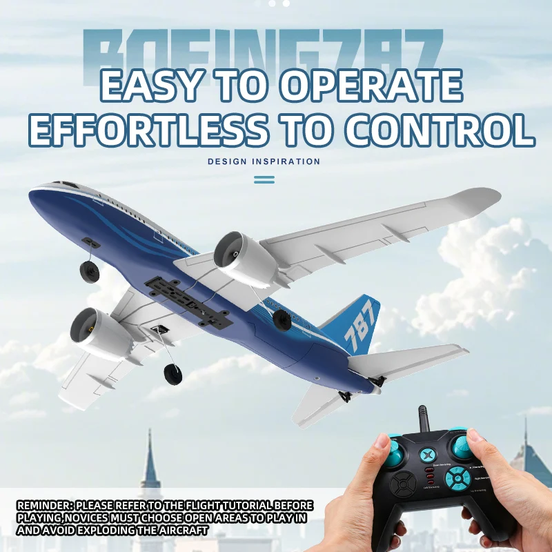 Remote Control Boeing 787 Fixed Wing Model Aircraft Toy