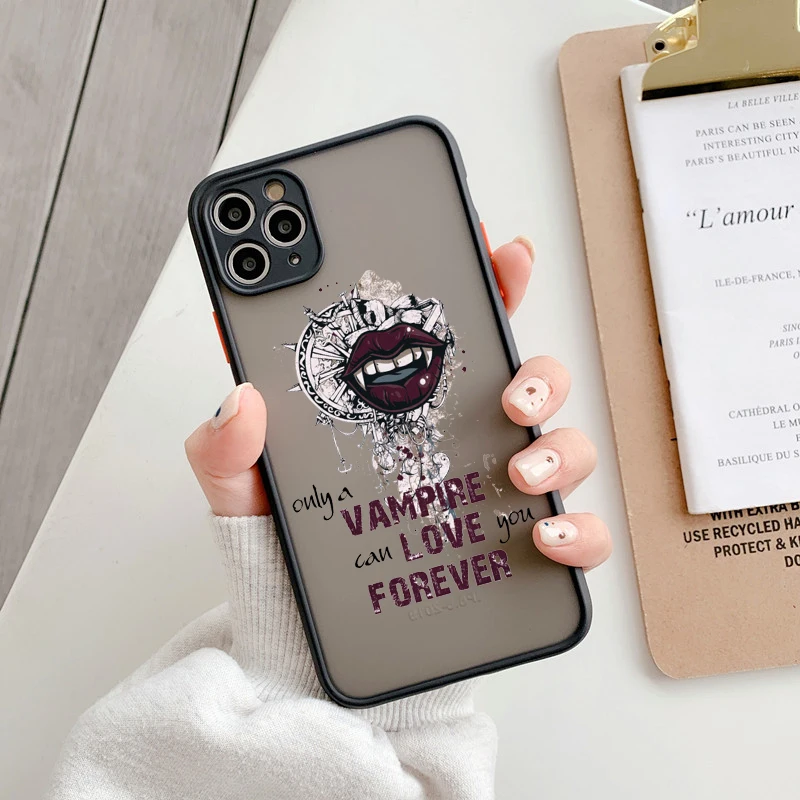 Vampire Diaries Damon Matte Shockproof Phone Case - Stylish & Durable Protector