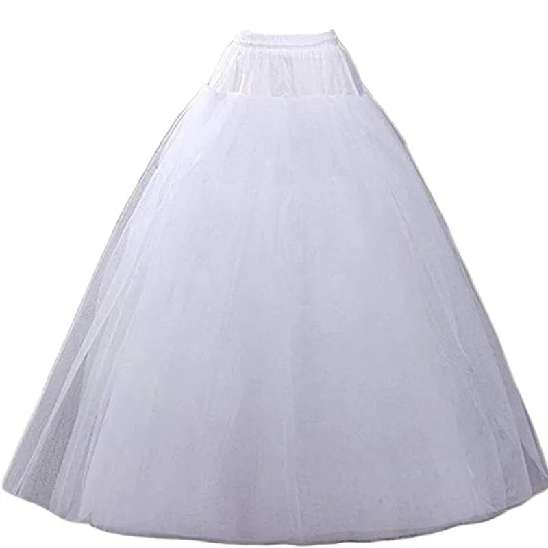 Adult Plus Size Petticoats Women Floor Length Crinoline NO Hoop Long Petticoat Underskirt Puffy Skirt Wedding Dress Ball wedding underskirt wedding petticoat