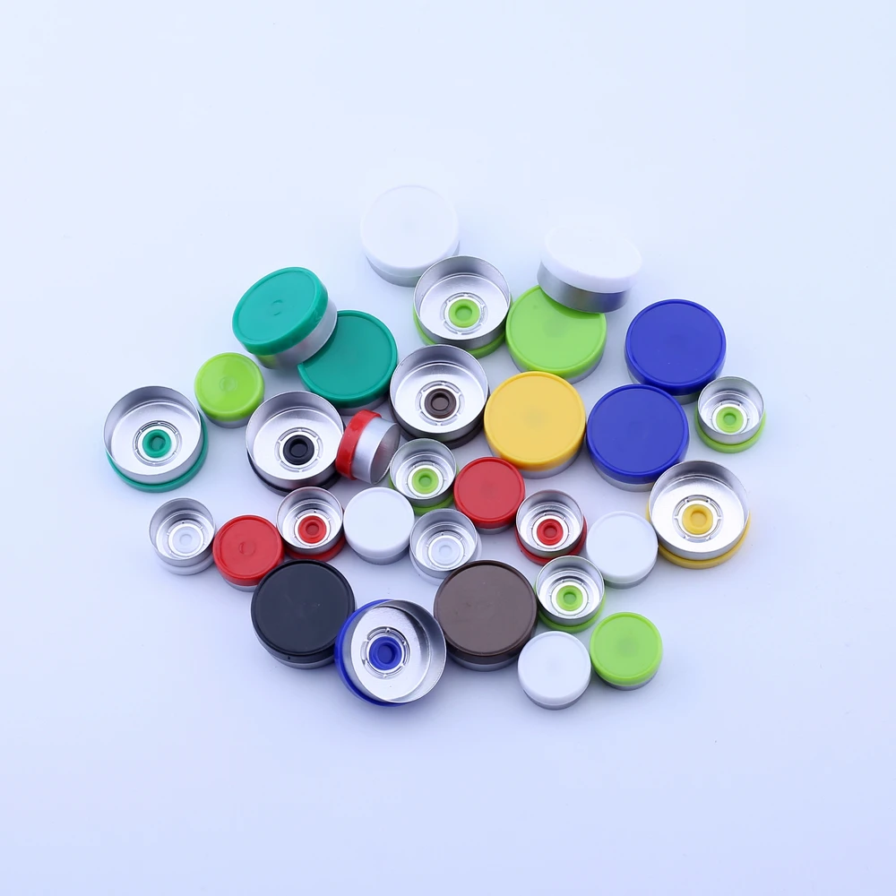 1000PCS Medical Vial Cap Aluminum Cap Medical Bottle Cap OD 13mm 20mm