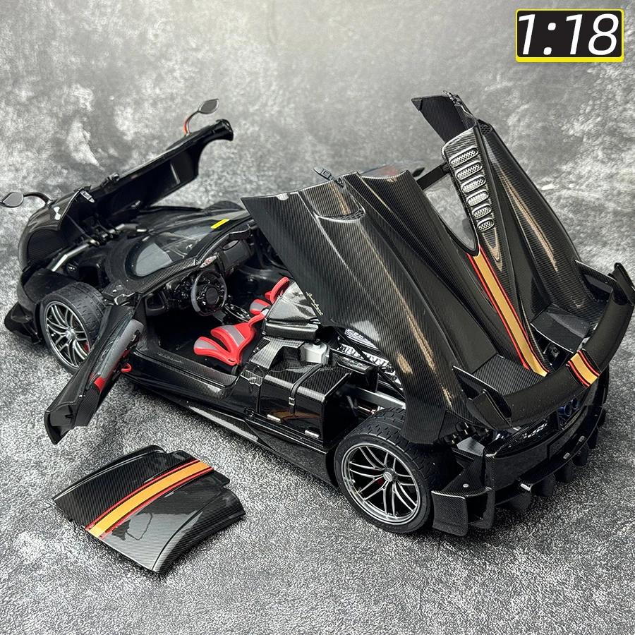 1/18 LCD モデルパガーニウアイラBC Full Carbon 1-18 Pagani Huayra Roadster BC-Carbon black-力成达