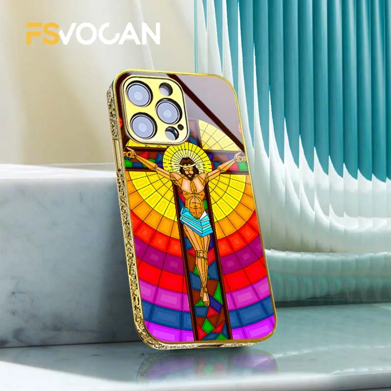 Jesus Christian Religious Crosses For iPhone 17 16 15 14 13 12 11 Pro ...