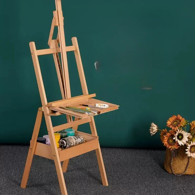 

Wooden foldable wooden children's bracket art board set for art students