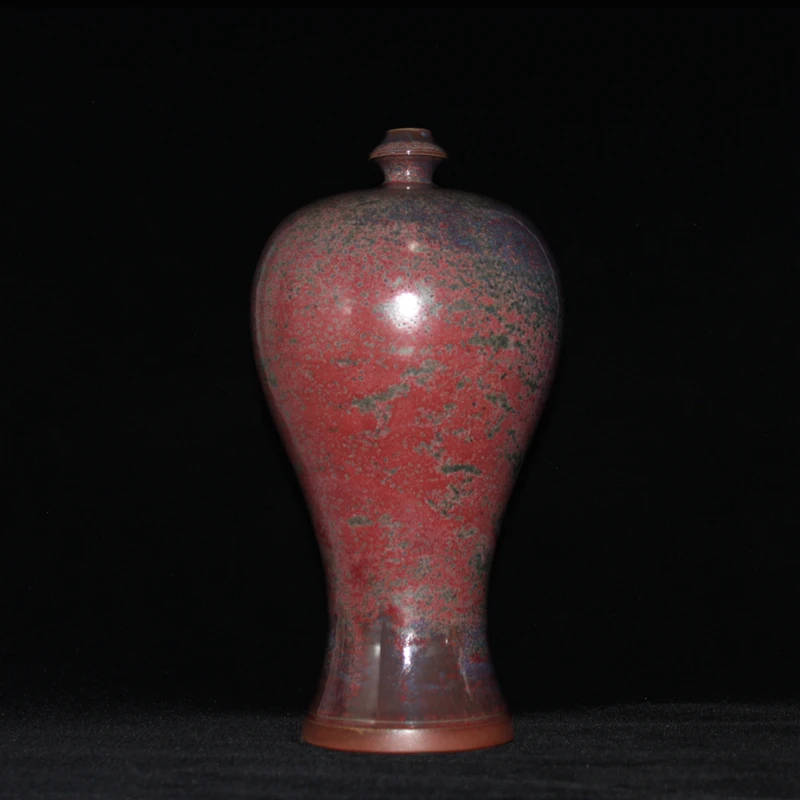 

Collection Jun Porcelain Provincial Master Wen Hongyuan Full Hand Pull Embryo Plum Vase Decorative Flower Vase Collection Raw Or