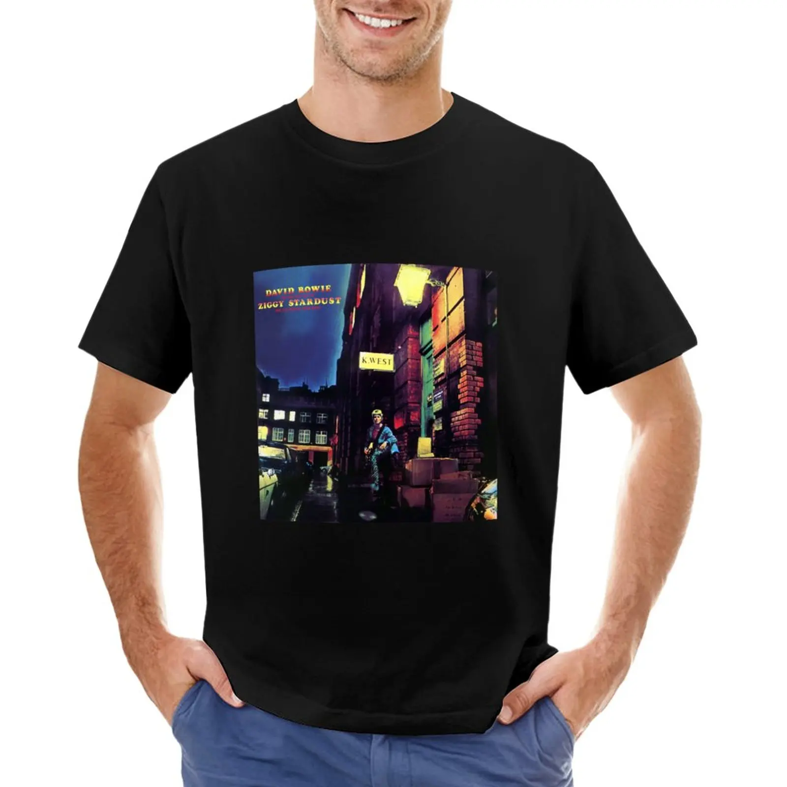 The Rise And Fall Of Ziggy Stardust Hd T-Shirt Divertenti Magliette Carine Magliette Estive T-Shirt Da Uomo