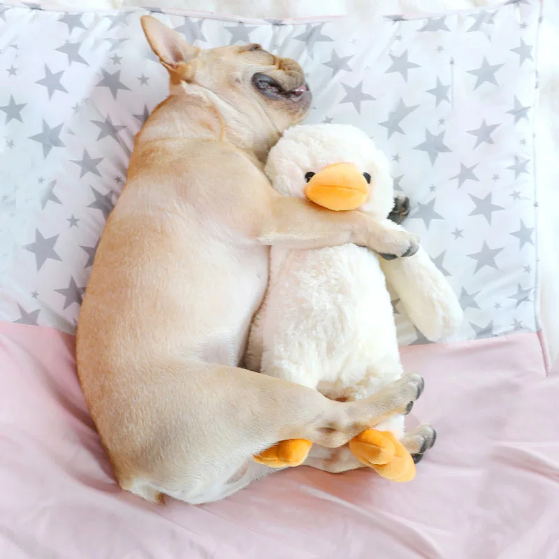 

Kawaii Pet Dog Cute Plush Toy Squeak Duck Drumstick Puppies Chew Squeaky Relieve Boredom Involved Puppy Toys for dog accessories