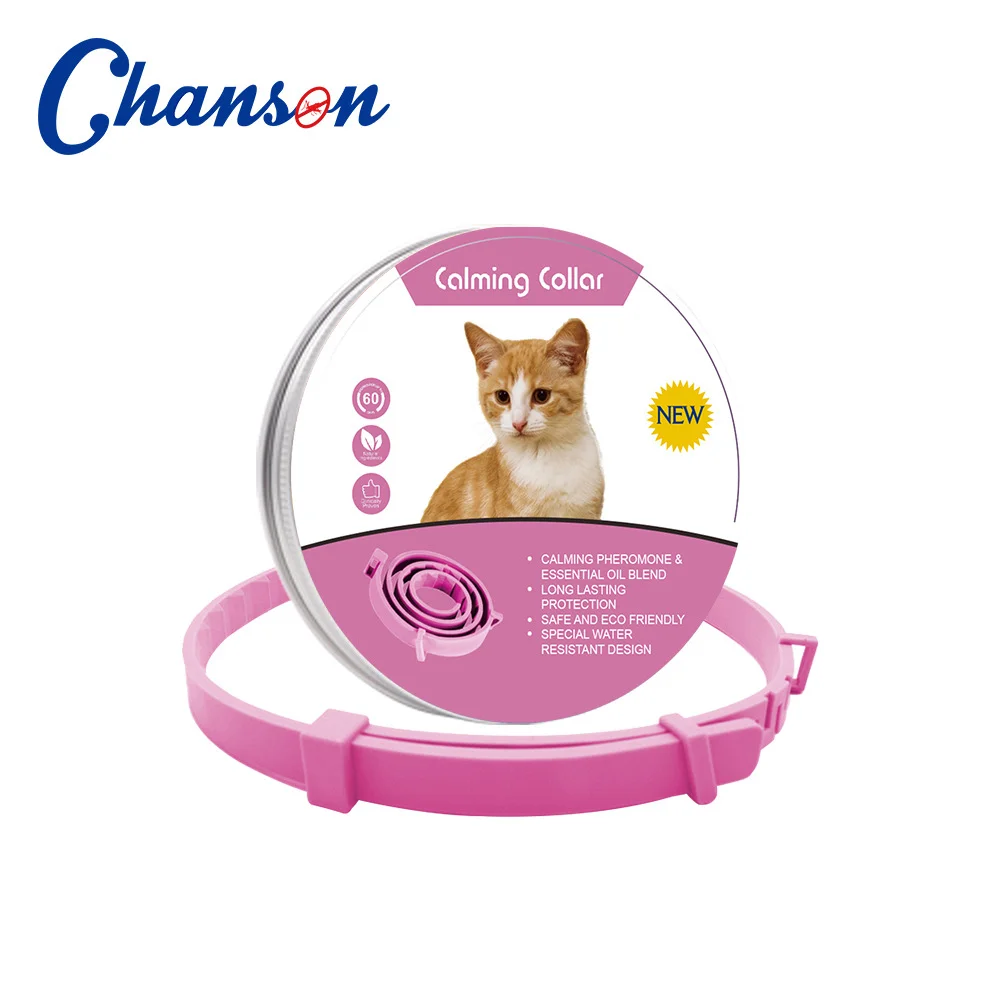 Calming Pet Collar for Anxiety and Stress Relief - Adjustable, Natural Soothing Solution for Cats and Dogs