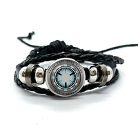 Proof That Tony Stark Has A Heart Leather Bracelets Glass Dome Multilayer Braided Bracelets Bangles Handmade Jewelry Gifts 1