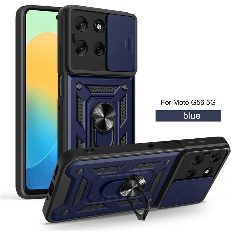 Armor Magnetic Bracket Case with Slide Lens Protector