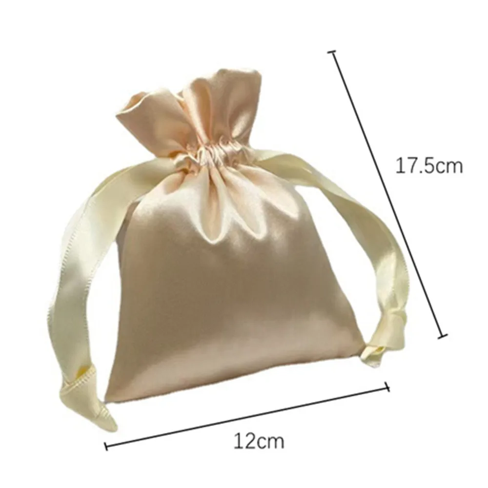 1PCS Wholesale Chinese silk satin Drawstring candy gift pouchs