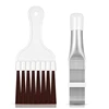 Air Conditioner Condenser Fin Cleaning Brush Coil Condenser Brush AC Fin Comb Stainless Steel Air Refrigerator Fin Brush 2