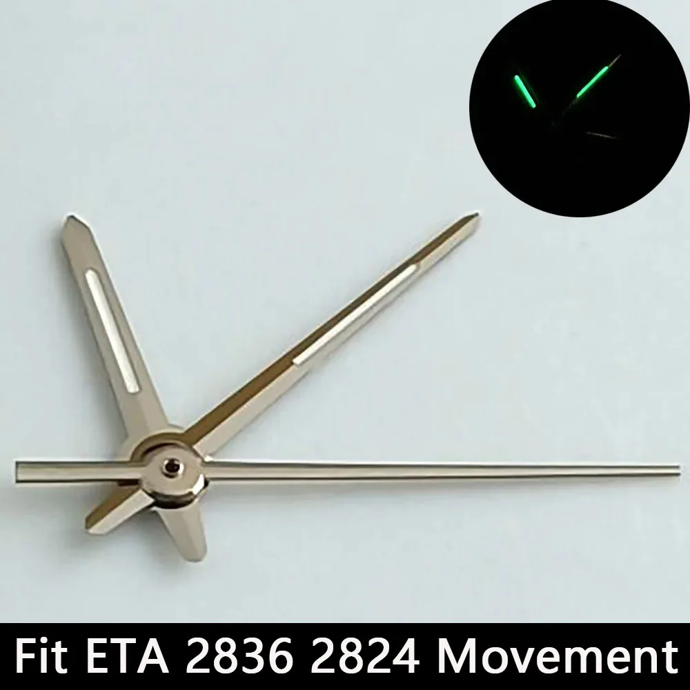 Silver/Gold Luminescent Watch Hands