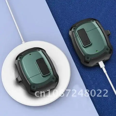 

Shockproof Anti-drop Armor Earphones Protective Case Creative Switch Buckle Wireless Headset Cover Fit For Google Pixel Buds 2