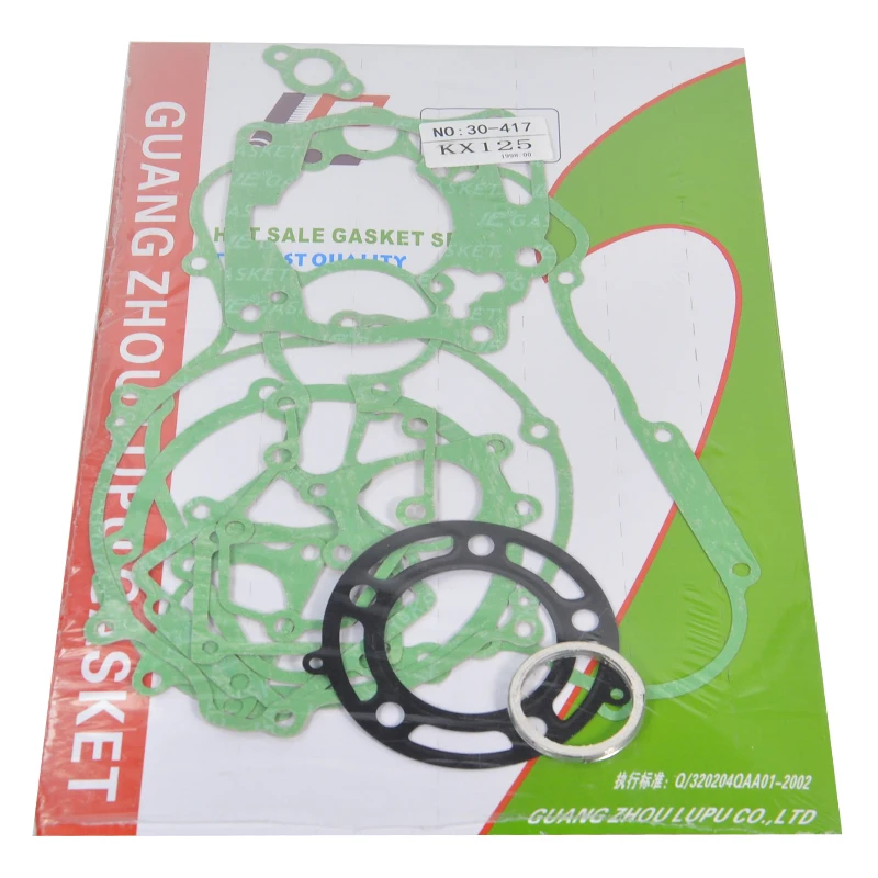 Motorcycle Engines Crankcase Covers Cylinder Gasket Kit For kawasaki KX125 KX 125 1998-2005 crankshaft bearing shell,motorcycle crankshaft