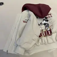 Winter Baby Boys Girls Warm Cotton Coat Jacket Cartoon Mickey Kids Girl Thick Outerwear Zipper Jacket Children Hoodies