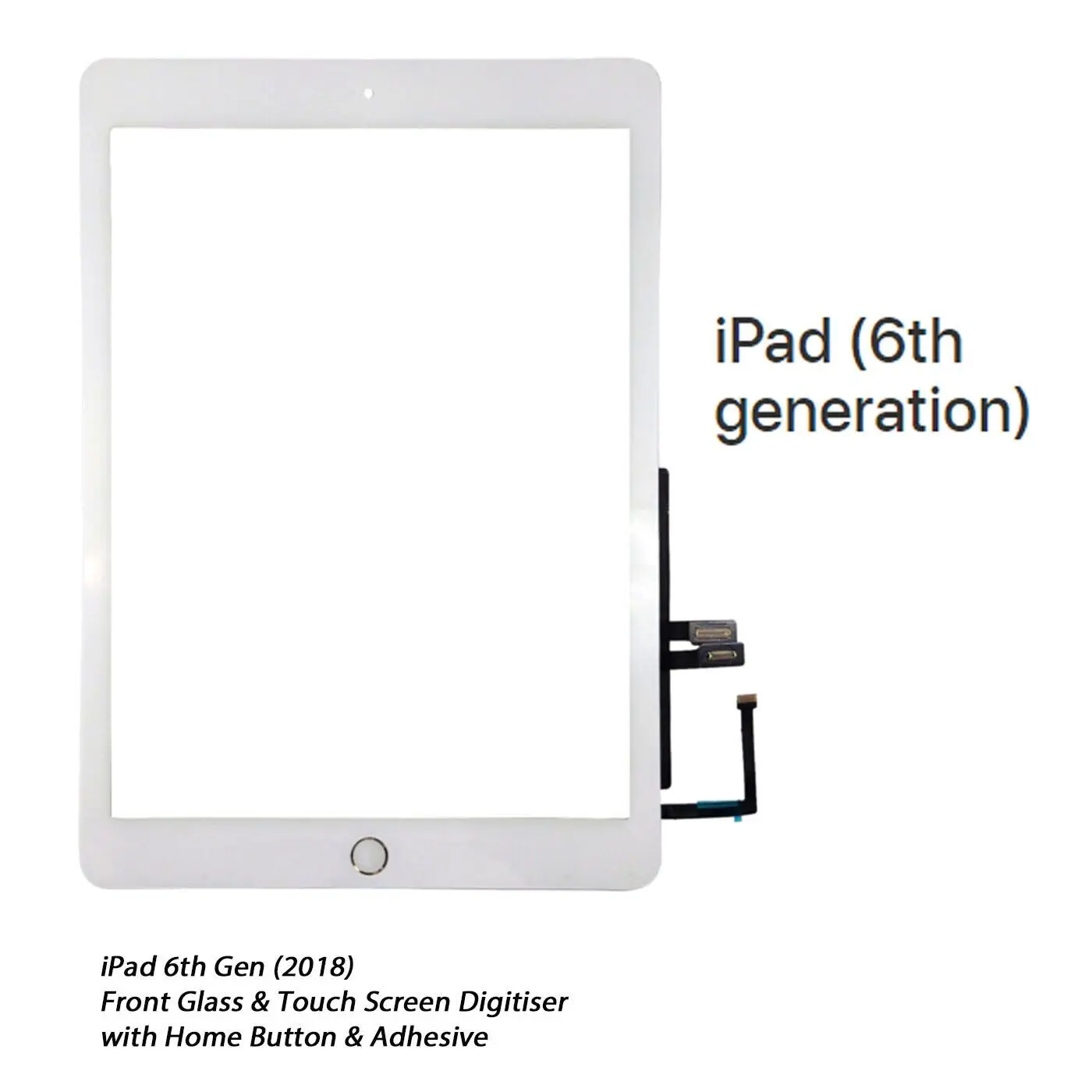 2 Pz/Bundle Per Black Touch Screen Digitizer Sostituzione Ipad 6 6Th Gen 2018 A1893 A1954